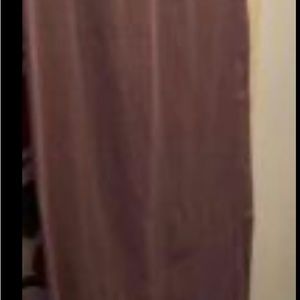 One pair of purple panel curtains